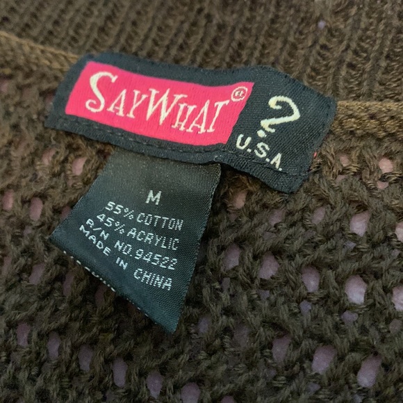 Dark Brown crop cardigan - Picture 2 of 3